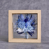 【開店祝い】プリザーブドフラワー メッセージ ボックスアレンジ(小) 花束ガラス額