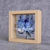 【結婚祝い】プリザーブドフラワー メッセージ ボックスアレンジ(小) 花束ガラス額