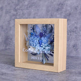 【開店祝い】プリザーブドフラワー メッセージ ボックスアレンジ(小) 花束ガラス額