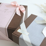 【誕生日】絵手紙風 プリザーブドフラワーボックス シルエットアート - ガラス額