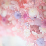 【結婚祝い】絵手紙風 プリザーブドフラワーボックス シルエットアート - ガラス額