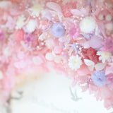 【誕生日】絵手紙風 プリザーブドフラワーボックス シルエットアート - ガラス額