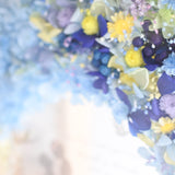 【出産祝い】絵手紙風 プリザーブドフラワーボックス シルエットアート - ガラス額