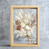 【オリジナルメッセージ】プリザーブドフラワー 名入れメッセージ ボックスアレンジ(大) ガラス額